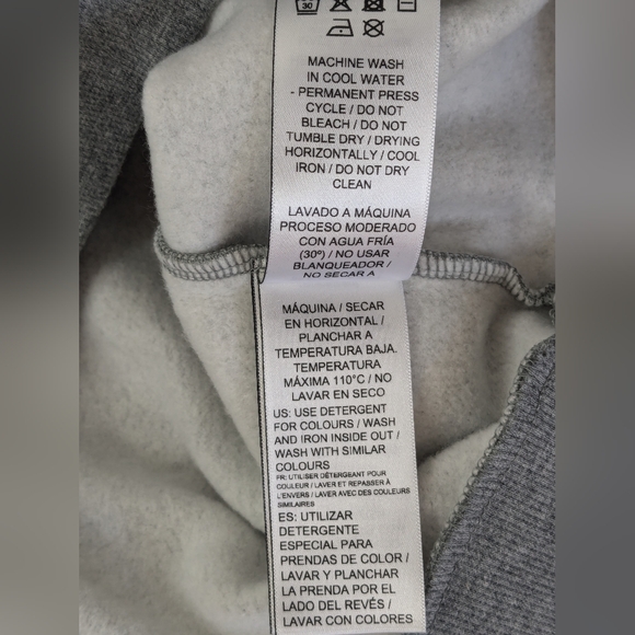 Puma Men's Large Hoodie Grey Pullover Size Large NWT Fleece Lining X-2 - Picture 6 of 8